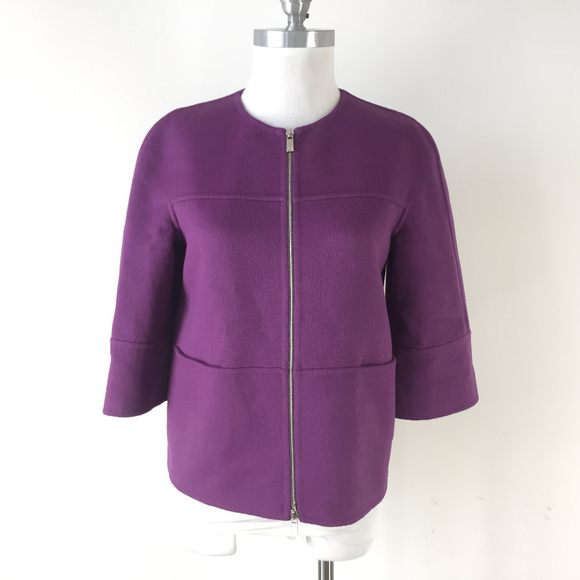 Michael Kors Jackets & Blazers - Michael Kors S 6 Purple Wool Blend Jacket Blazer